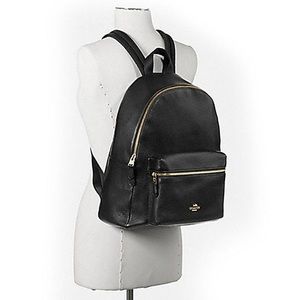 Coach Leather Backpack